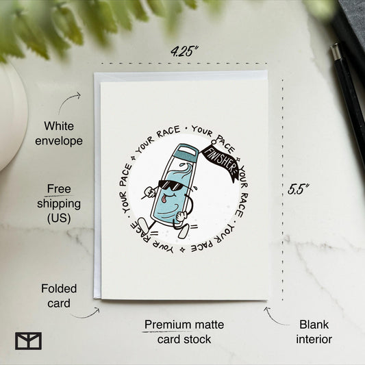Water Bottle Runner Card