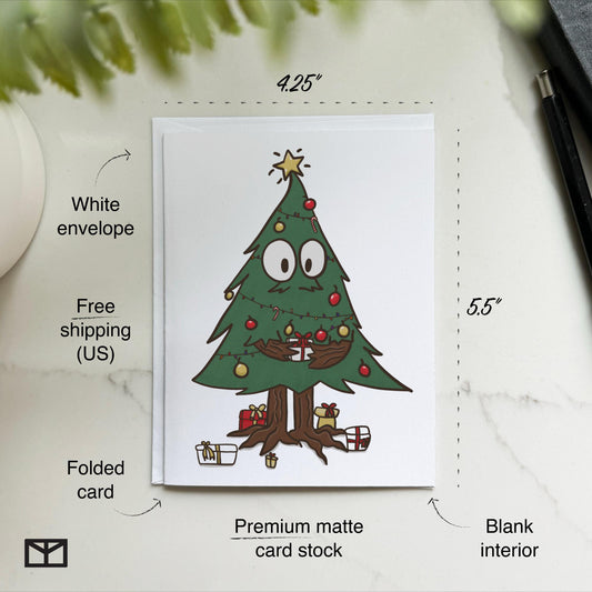 Playful Christmas Tree Card