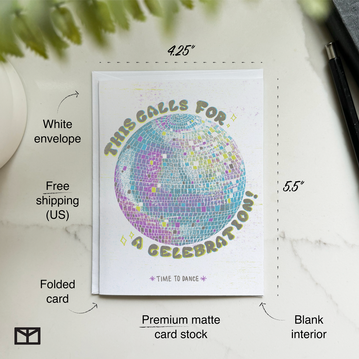 Disco Ball Celebration Card