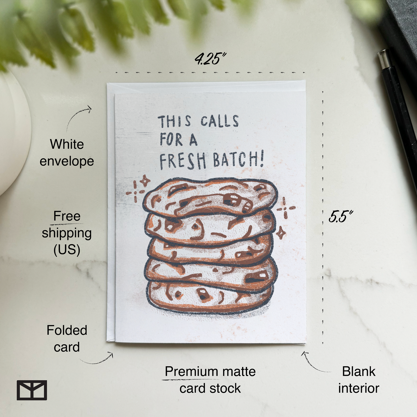 Chocolate Chip Cookie Celebration Card