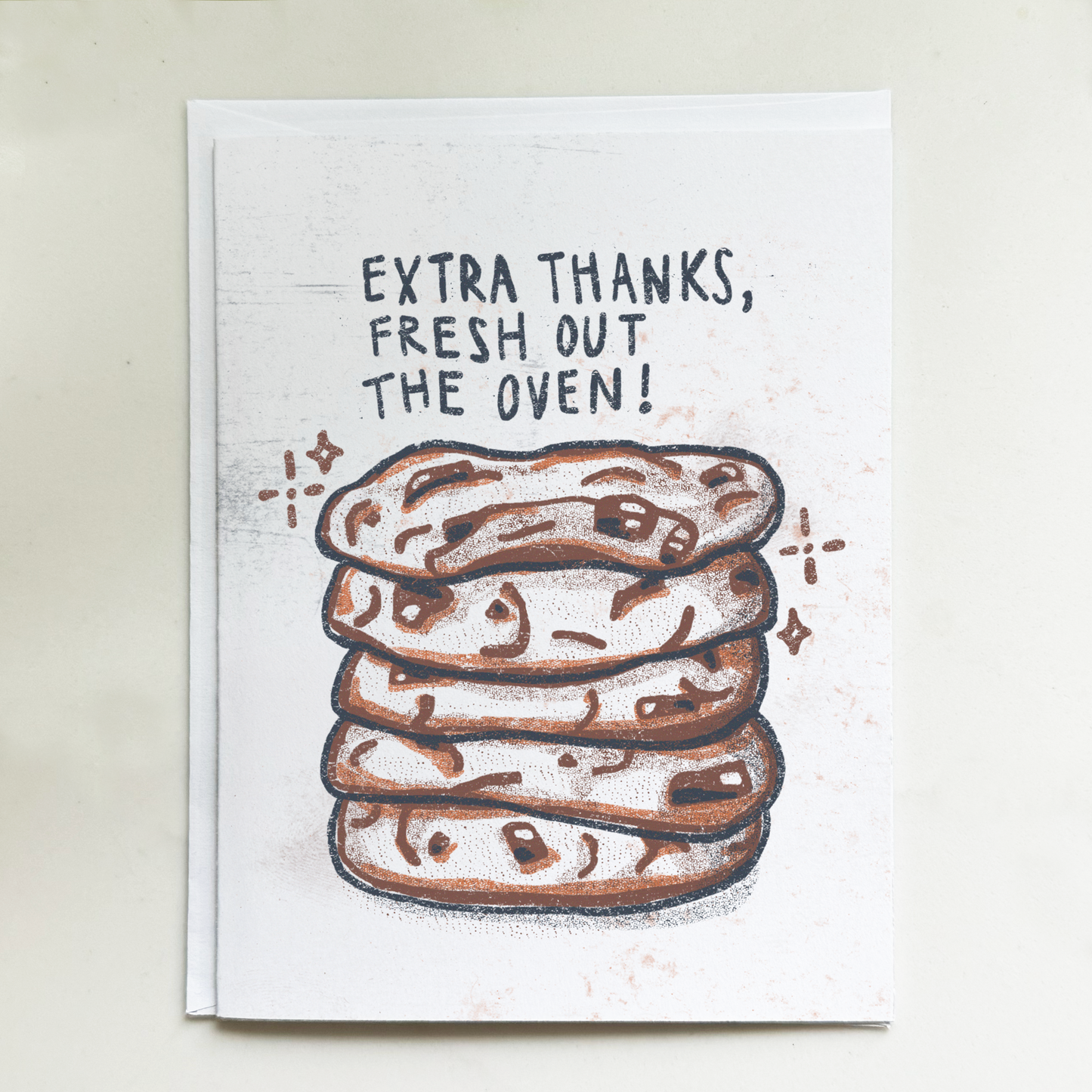 Chocolate Chip Cookie Thank You Card