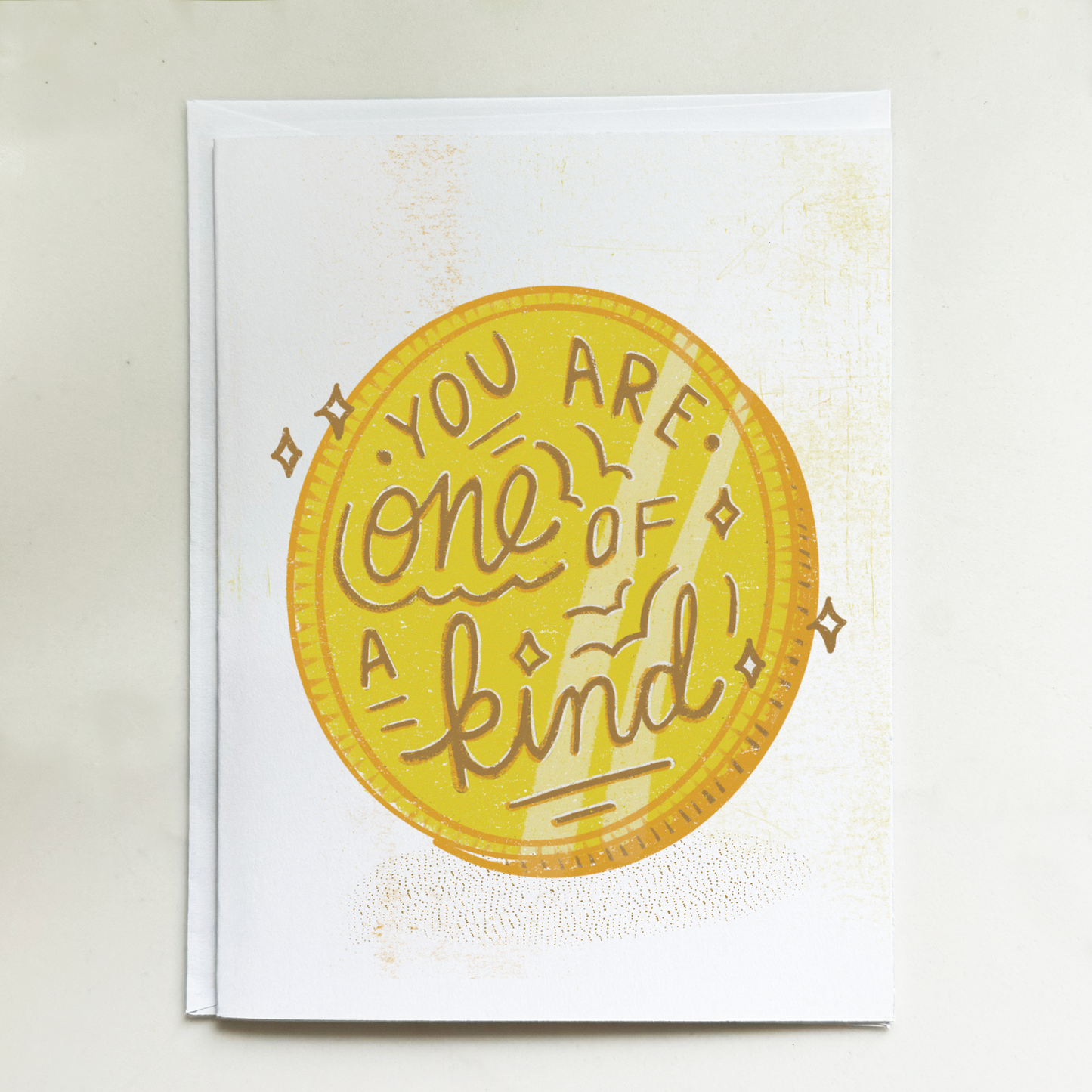 You are One of a Kind Coin Card