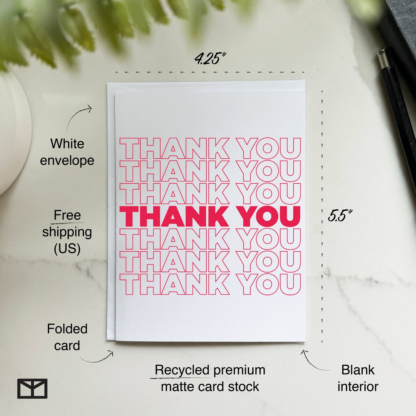 Thank You Bag Card