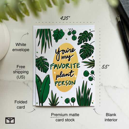 Favorite Plant Person Card