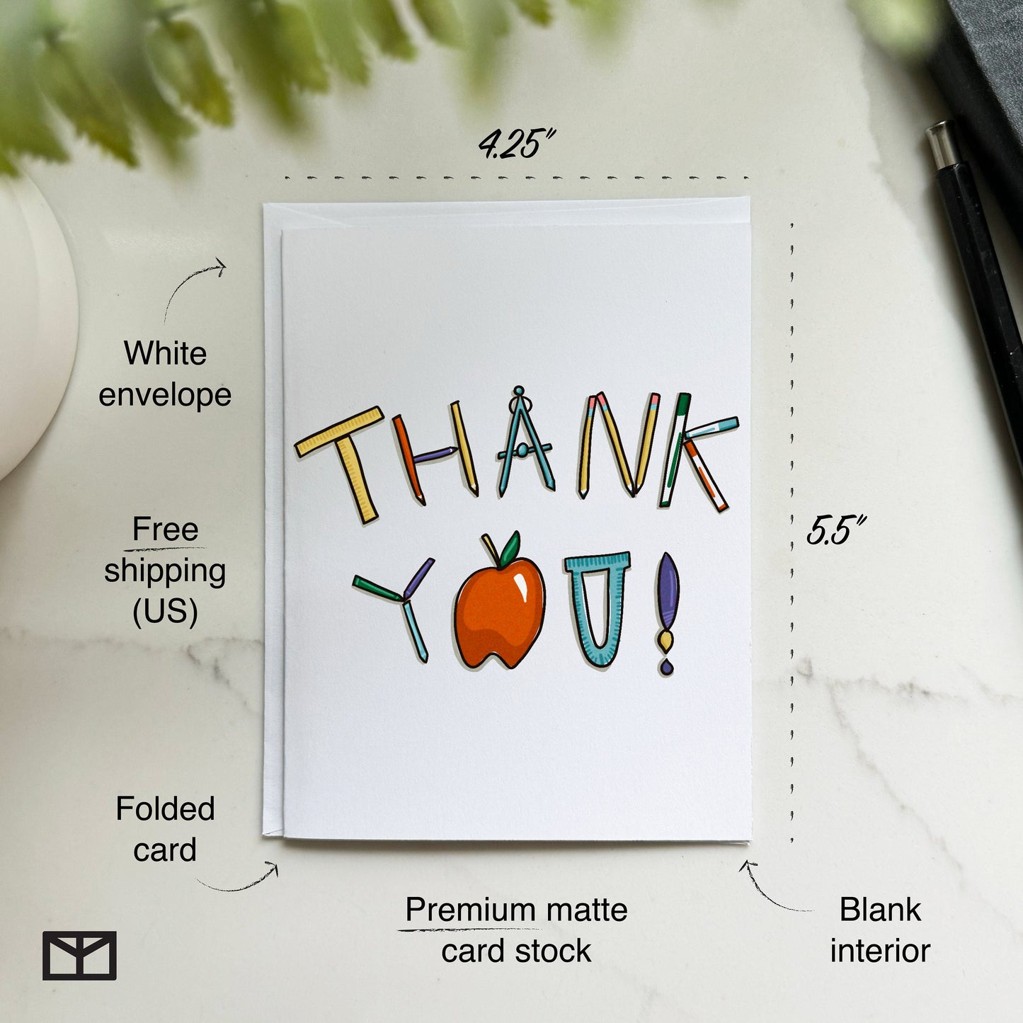 Teacher Appreciation Thank You Card