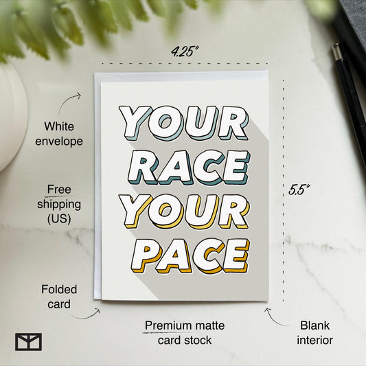 Your Race Your Pace Runner Card