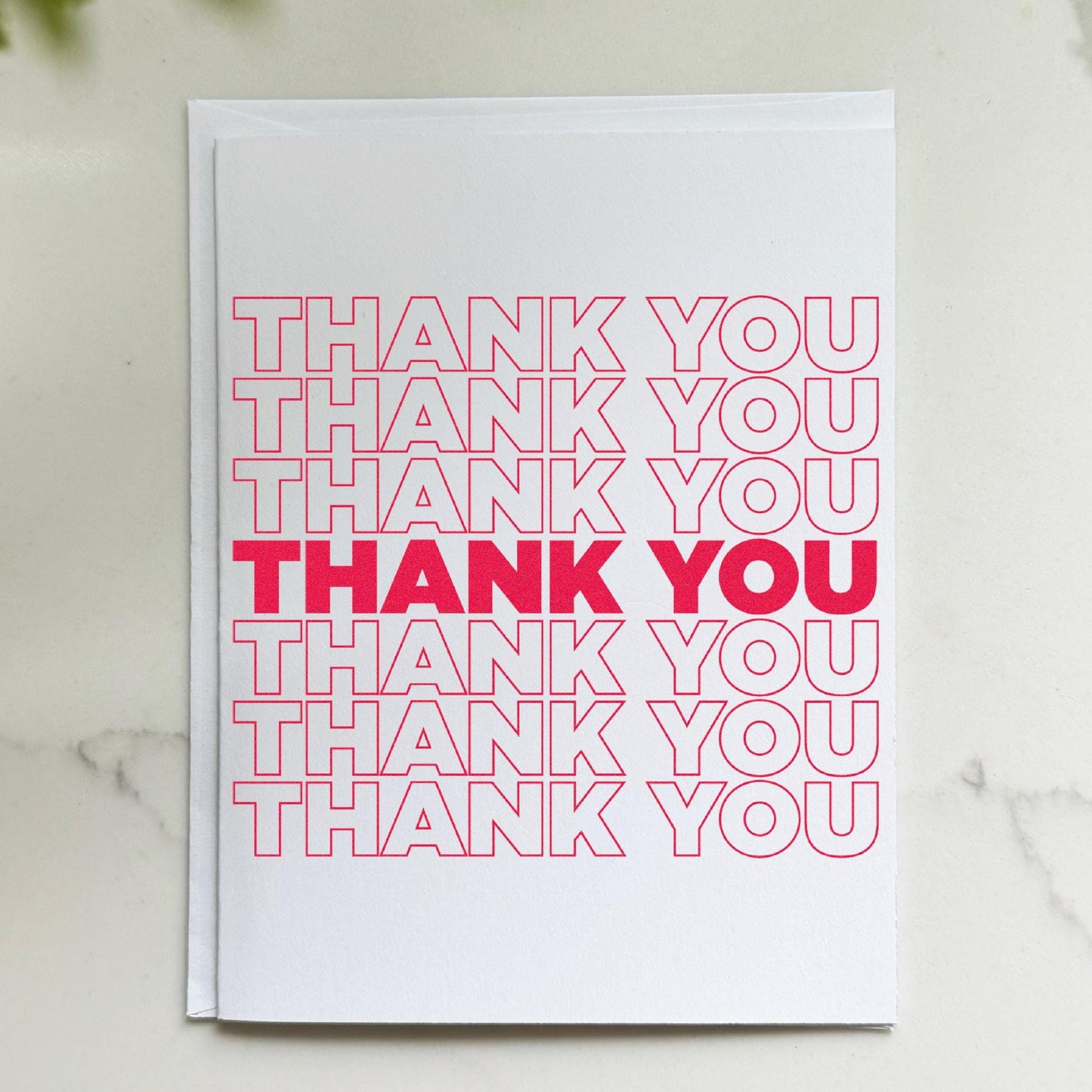 Thank You Bag Card