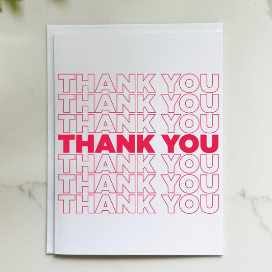 Thank You Bag Card