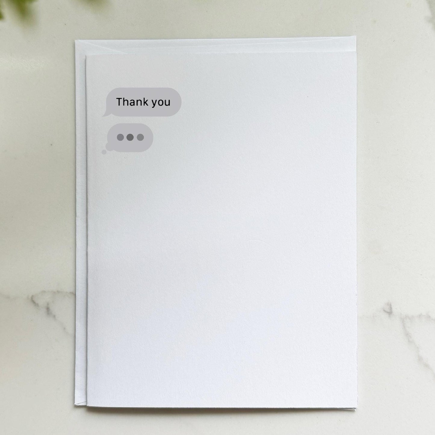 Message Thank You Card