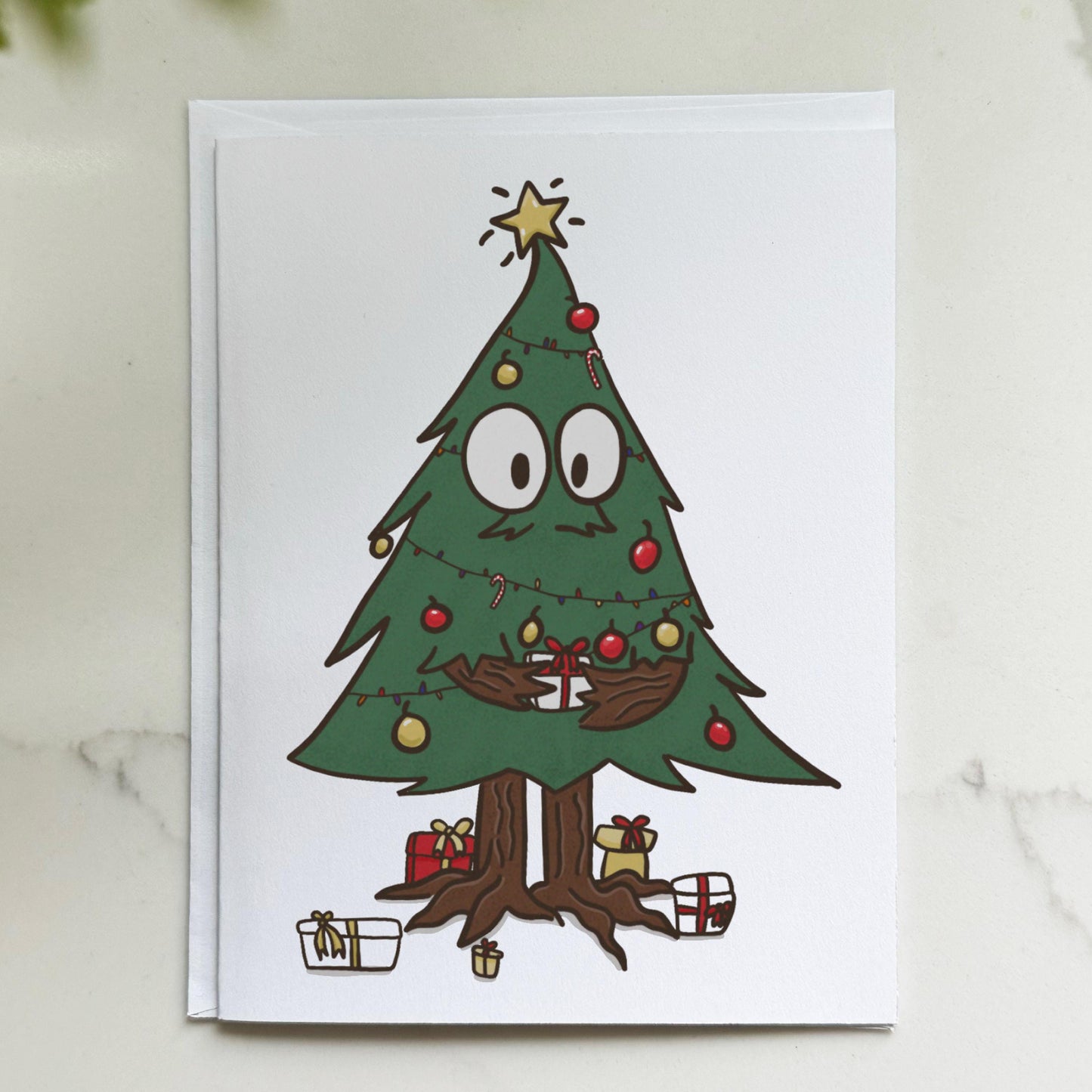 Playful Christmas Tree Card