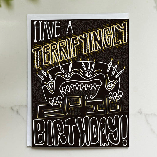 Cake Monster Birthday Card