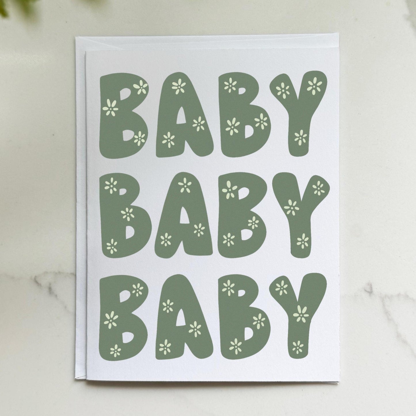 Floral Baby Card