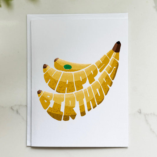 Banana Happy Birthday Card