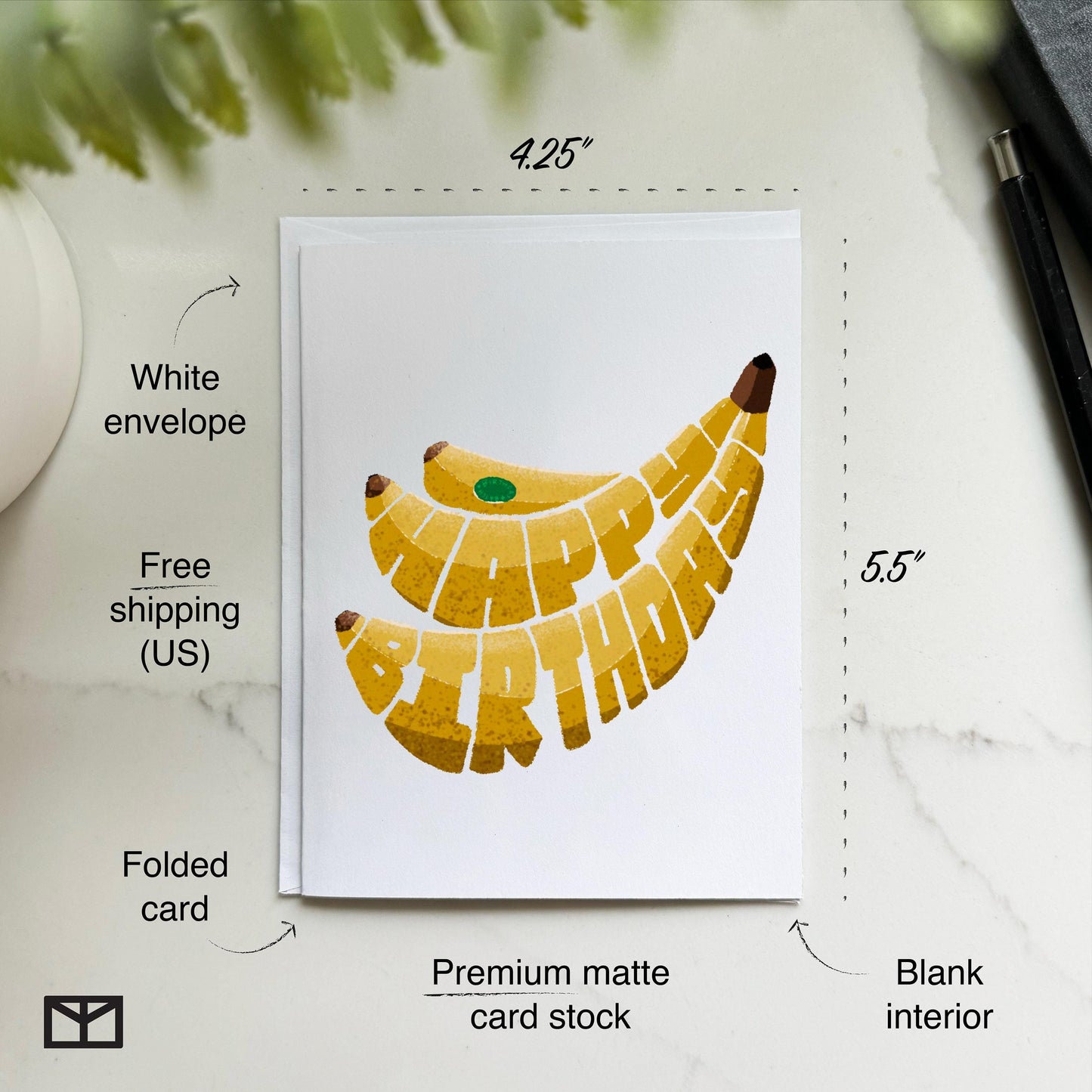Banana Happy Birthday Card