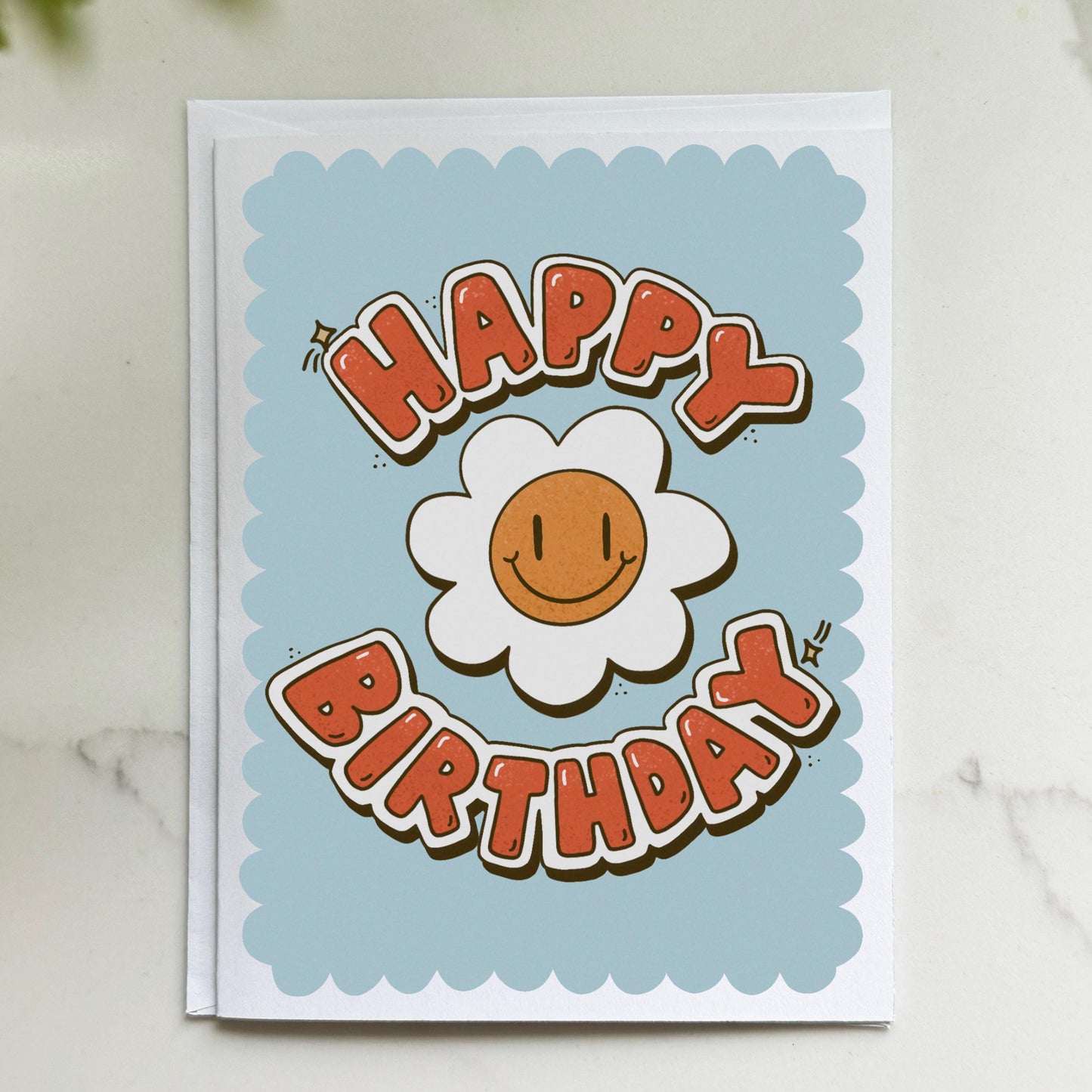 Groovy Flower Birthday Card