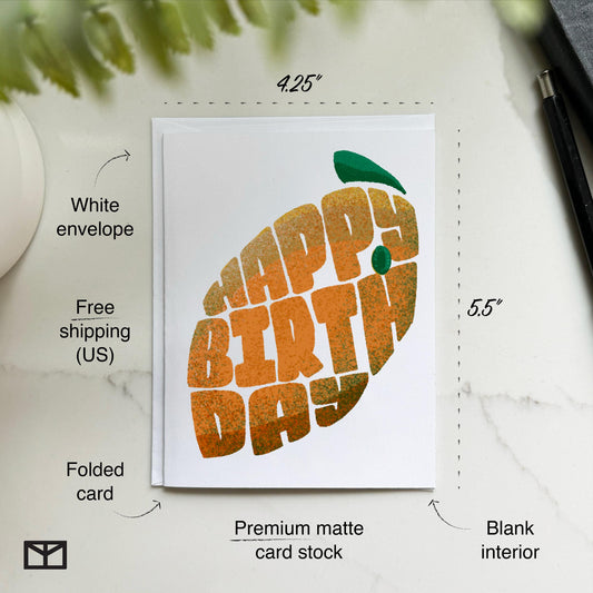 Mango Birthday Card