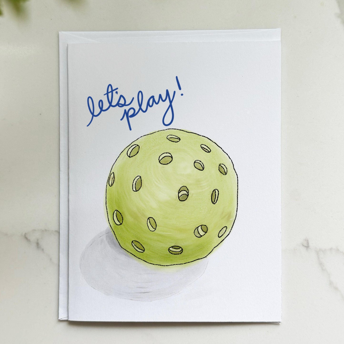 Let's Play Pickleball Greeting Card