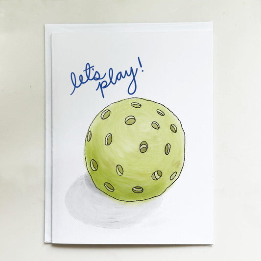 Let's Play Pickleball Greeting Card